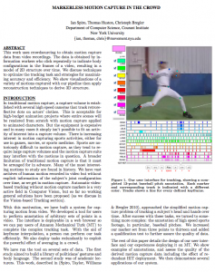 Markerless Motion Capture in the Crowd